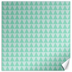 Mint Triangle Shape Pattern Canvas 20  X 20  by picsaspassion