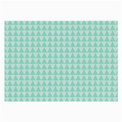 Mint Triangle Shape Pattern Large Glasses Cloth by picsaspassion