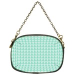 Mint Triangle shape pattern Chain Purse (One Side) Front