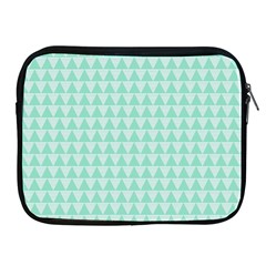 Mint Triangle Shape Pattern Apple Ipad 2/3/4 Zipper Cases by picsaspassion