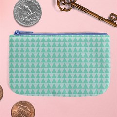 Mint Triangle Shape Pattern Large Coin Purse by picsaspassion