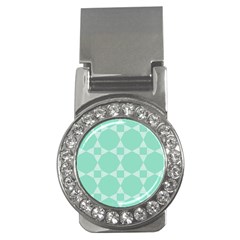 Mint Star Pattern Money Clips (cz)  by picsaspassion