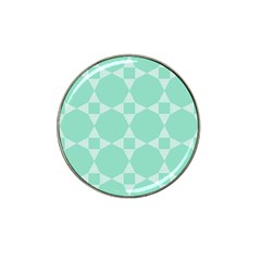 Mint Star Pattern Hat Clip Ball Marker by picsaspassion