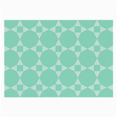 Mint Star Pattern Large Glasses Cloth (2-side) by picsaspassion