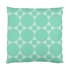 Mint Star Pattern Standard Cushion Case (two Sides) by picsaspassion