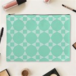 Mint Star pattern Cosmetic Bag (XL) Front