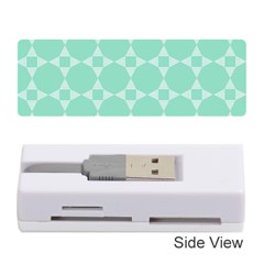 Mint Star Pattern Memory Card Reader (stick) by picsaspassion