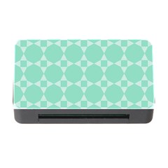 Mint Star Pattern Memory Card Reader With Cf by picsaspassion