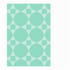 Mint Star Pattern Small Garden Flag (two Sides) by picsaspassion