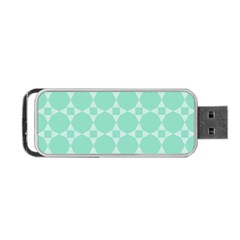 Mint Star Pattern Portable Usb Flash (one Side) by picsaspassion