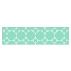 Mint Star Pattern Satin Scarf (oblong) by picsaspassion