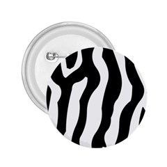 Zebra Horse Pattern Black And White 2 25  Buttons by picsaspassion