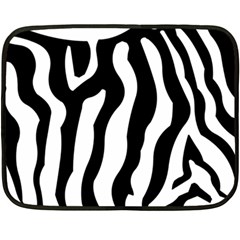 Zebra Horse Pattern Black And White Double Sided Fleece Blanket (mini)  by picsaspassion