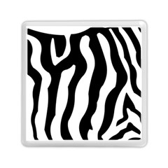 Zebra Horse Pattern Black And White Memory Card Reader (square) by picsaspassion