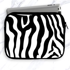 Zebra Horse Pattern Black And White Apple Ipad 2/3/4 Zipper Cases by picsaspassion