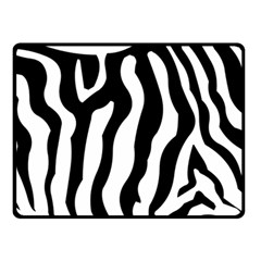 Zebra Horse Pattern Black And White Double Sided Fleece Blanket (small)  by picsaspassion