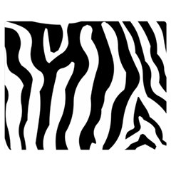 Zebra Horse Pattern Black And White Double Sided Flano Blanket (medium)  by picsaspassion