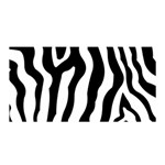 Zebra horse pattern black and white Satin Wrap Front