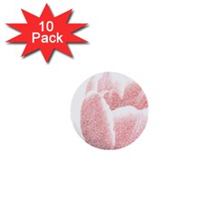 Tulip Red And White Pen Drawing 1  Mini Buttons (10 Pack)  by picsaspassion