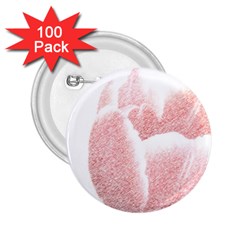 Tulip Red And White Pen Drawing 2 25  Buttons (100 Pack)  by picsaspassion