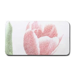 Tulip Red And White Pen Drawing Medium Bar Mats by picsaspassion