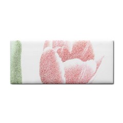 Tulip Red And White Pen Drawing Hand Towel