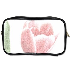 Tulip Red And White Pen Drawing Toiletries Bag (two Sides) by picsaspassion