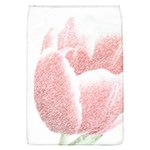 Tulip red and white pen drawing Removable Flap Cover (L) Front