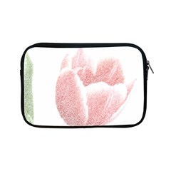 Tulip Red And White Pen Drawing Apple Ipad Mini Zipper Cases by picsaspassion