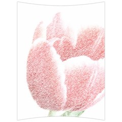 Tulip Red And White Pen Drawing Back Support Cushion by picsaspassion