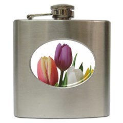 Tulips Bouquet Hip Flask (6 Oz) by picsaspassion