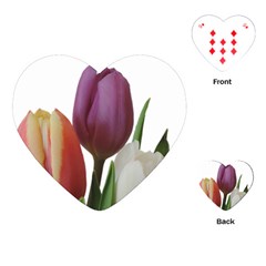 Tulips Bouquet Playing Cards (heart) by picsaspassion