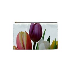 Tulips Bouquet Cosmetic Bag (small) by picsaspassion