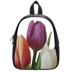 Tulips Bouquet School Bag (small) by picsaspassion