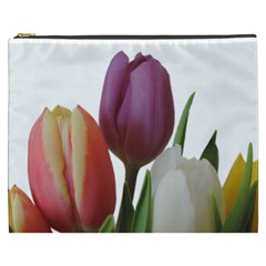 Tulips Bouquet Cosmetic Bag (xxxl) by picsaspassion