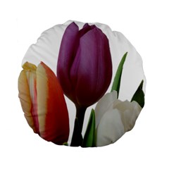 Tulips Bouquet Standard 15  Premium Round Cushions by picsaspassion