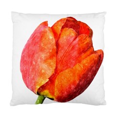 Red Tulip, Watercolor Art Standard Cushion Case (two Sides) by picsaspassion