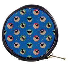 Pugs In Circles With Stars Mini Makeup Bag by PugnaciousGifts