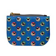 Pugs In Circles With Stars Mini Coin Purse