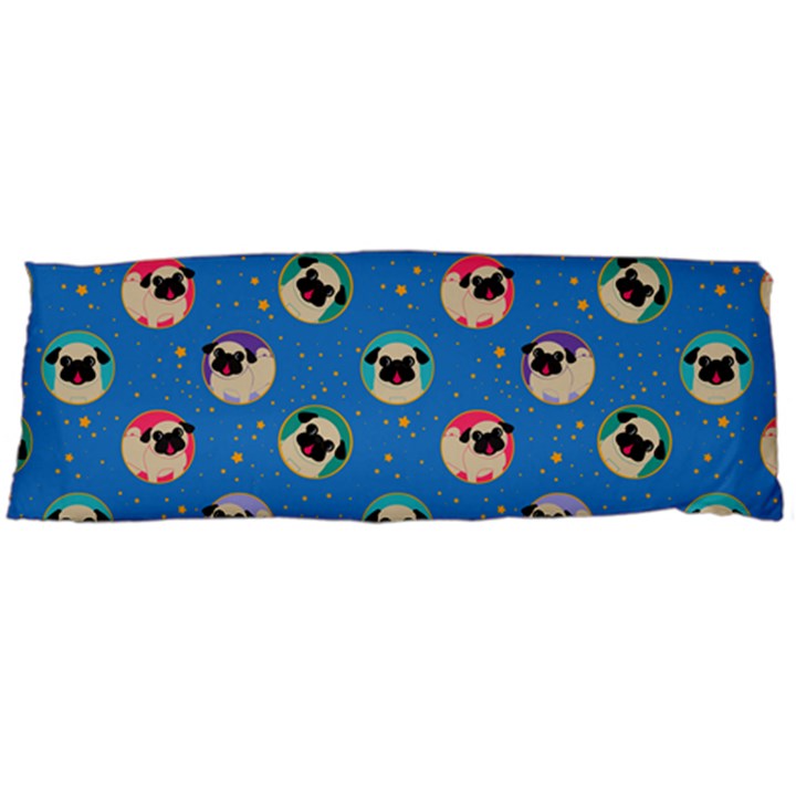 Pugs In Circles With Stars Body Pillow Case (Dakimakura)