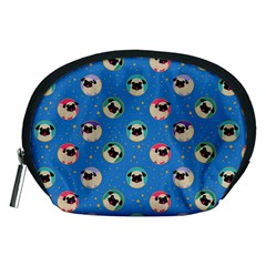 Pugs In Circles With Stars Accessory Pouch (medium) by PugnaciousGifts