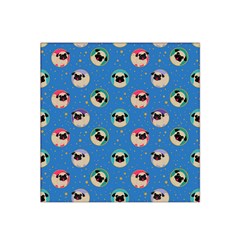 Pugs In Circles With Stars Satin Bandana Scarf by PugnaciousGifts