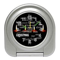 Candles Christmas Advent Light Travel Alarm Clock