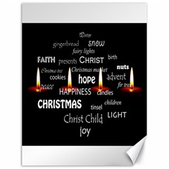 Candles Christmas Advent Light Canvas 18  X 24  by Wegoenart