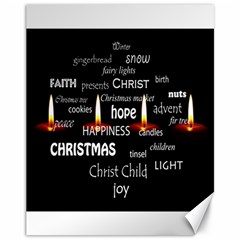 Candles Christmas Advent Light Canvas 11  X 14  by Wegoenart