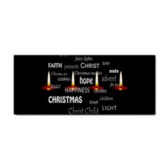 Candles Christmas Advent Light Hand Towel