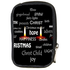 Candles Christmas Advent Light Compact Camera Leather Case by Wegoenart