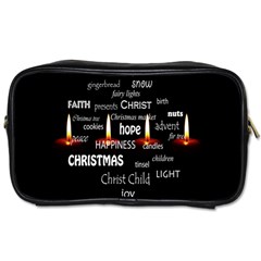 Candles Christmas Advent Light Toiletries Bag (one Side) by Wegoenart