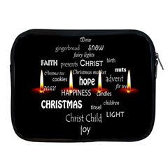 Candles Christmas Advent Light Apple Ipad 2/3/4 Zipper Cases by Wegoenart