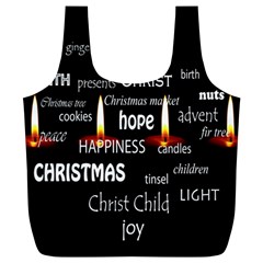 Candles Christmas Advent Light Full Print Recycle Bag (xl) by Wegoenart